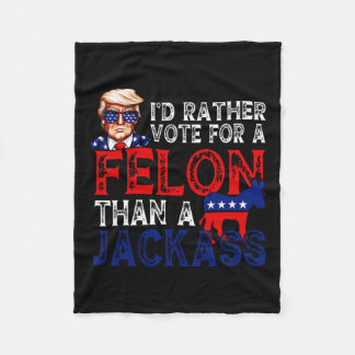 Stem liever op een misdadiger dan op een Jack Trum Fleece Deken