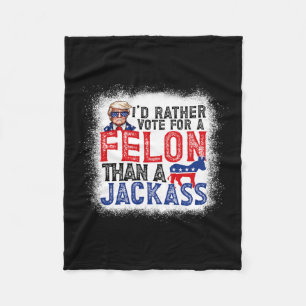 Stem liever op een misdadiger dan op een Jack Trum Fleece Deken