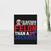 Stem liever op een misdadiger dan op een Jack Trum Kaart (Voorkant)