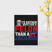 Stem liever op een misdadiger dan op een Jack Trum Kaart (Gele Bloem)