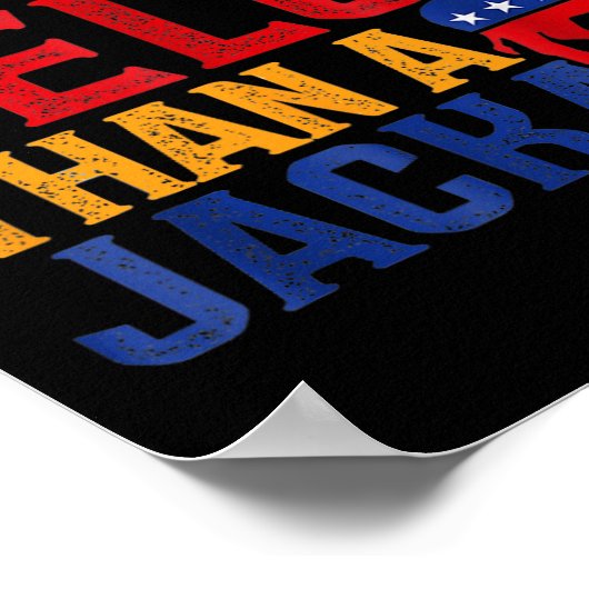 Stem liever op een misdadiger dan op een Jack Trum Poster (Hoek)