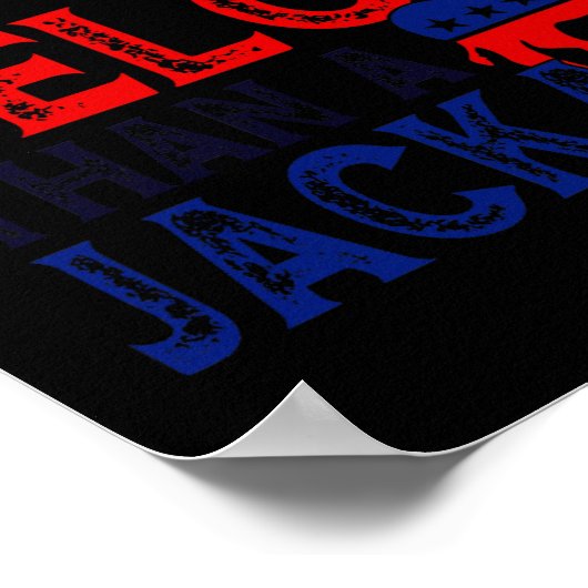 Stem liever op een misdadiger dan op een Jack Trum Poster (Hoek)