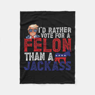 Stem liever op Felon dan op een Jack Funny Trump 2 Fleece Deken