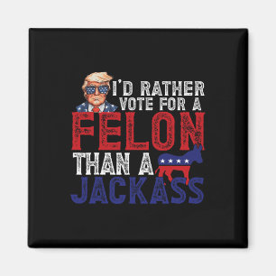 Stem liever op Felon dan op een Jack Funny Trump 2 Magneet