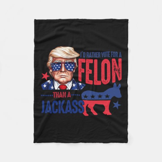 Stem liever op Felon dan op Jack 1 Fleece Deken (Voorkant)