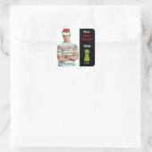 Stem me op Prom King (Groen) Vierkante Sticker (Tas)