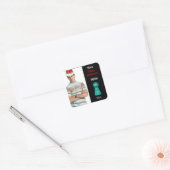 Stem me voor Prom King (Aqua) Vierkante Sticker (Envelop)
