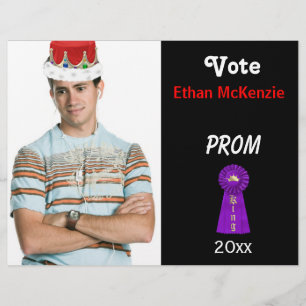 Stem me voor Prom King (Paars) Flyer