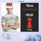 Stem me voor Prom King (rood) Flyer (Enkel)