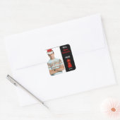 Stem me voor Prom King (rood) Vierkante Sticker (Envelop)