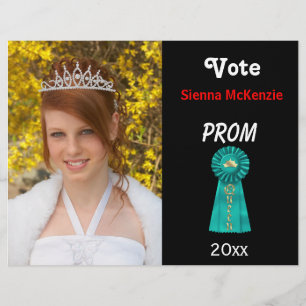 Stem me voor Prom Queen (Aqua) Flyer