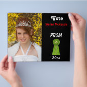 Stem me voor Prom Queen (Groen) Flyer (Hand)