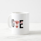 Stem met je baarmoeder koffiemok (Voorkant links)