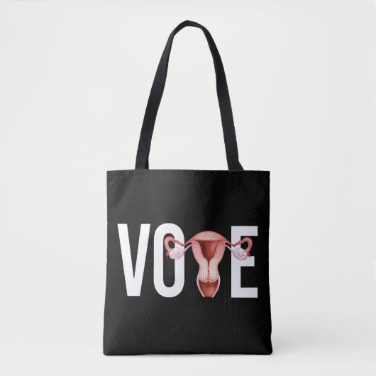 Stem met je baarmoeder tote bag (Voorkant)