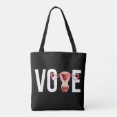 Stem met je baarmoeder tote bag (Achterkant)