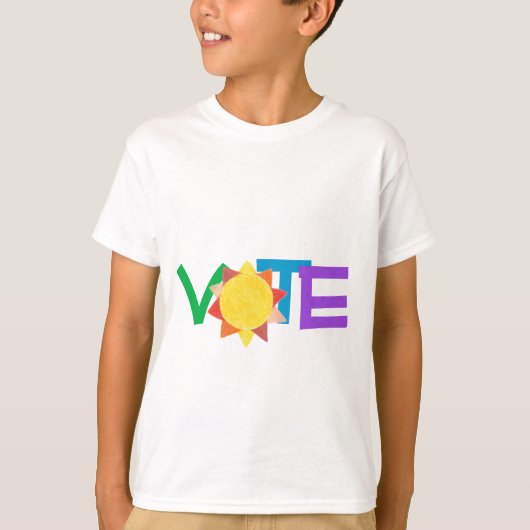Stem Met Zon / Regenboog GOTV Stem T-shirt (Voorkant)