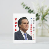 Stem Mitt Romney 2012 Postkaart (Staand voorkant)