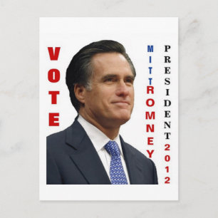 Stem Mitt Romney 2012 Postkaart