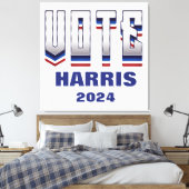 Stem moderne typografie - Verkiezingen Canvas Afdruk (Insitu (Slaapkamer))
