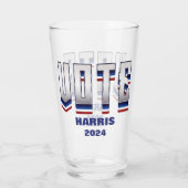 Stem moderne typografie - Verkiezingen Glas (Achterkant)