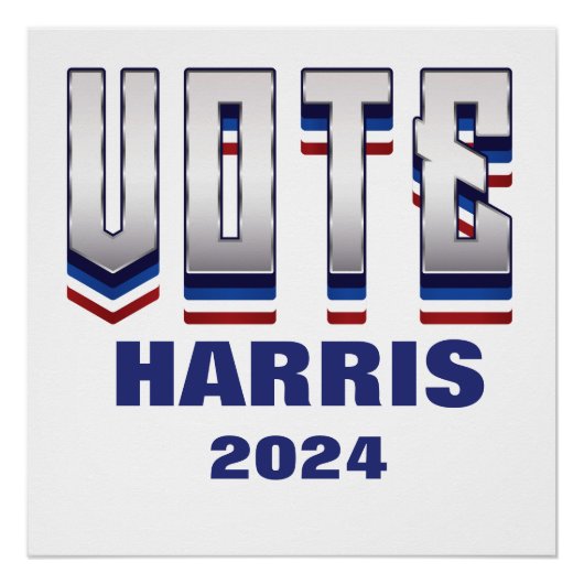 Stem moderne typografie - Verkiezingen Perfect Poster (Voorkant)