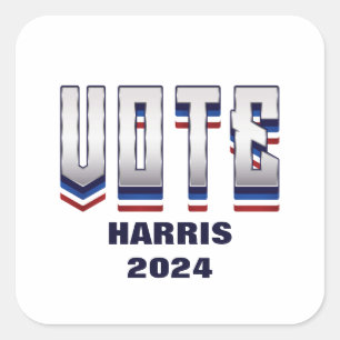 Stem moderne typografie - Verkiezingen Vierkante Sticker