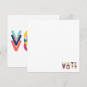 Stem Multicolour Gift Rainbow Moderne Note Kaarten (Voorkant / Achterkant)