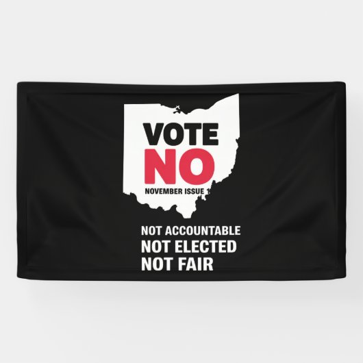 Stem Nee November Nummer 1 Spandoek (Horizontaal)