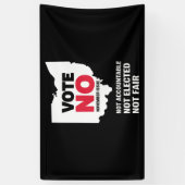 Stem Nee November Nummer 1 Spandoek (Verticaal)