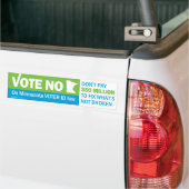 Stem Nee tegen de Minnesota-kiezers-ID-wet Bumper Bumpersticker (Op Truck)