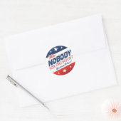 Stem Niemand voor President Stickers (Envelop)