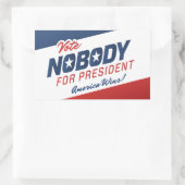 Stem Niemand voor President Stickers (Tas)