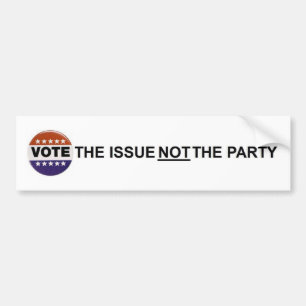 stem niet de partij bumpersticker