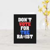Stem niet op de racistische Sticker Kaart (Gele Bloem)