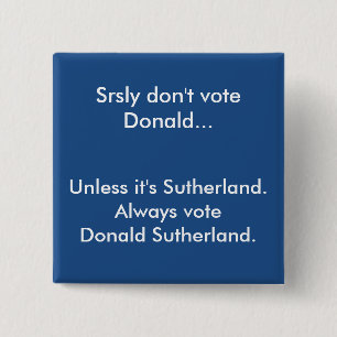 Stem niet op Donald Button