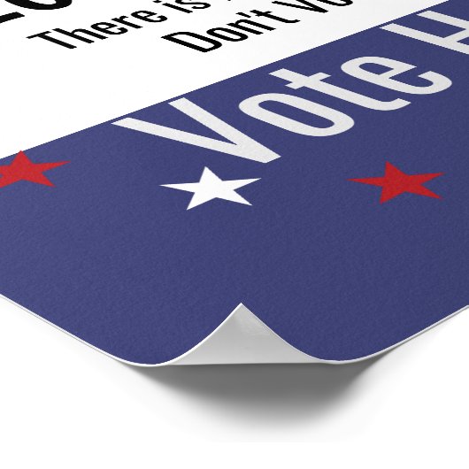 Stem niet op Old Vote Harris Poster (Hoek)