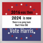 Stem niet op Old Vote Harris Poster (Voorkant)