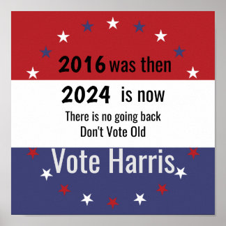 Stem niet op Old Vote Harris Poster