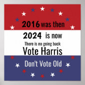 Stem niet op Old Vote Harris v3 Poster (Voorkant)