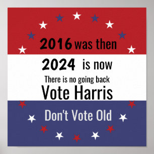 Stem niet op Old Vote Harris v3 Poster