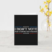 Stem niet op veroordeelde misdadigers Anti-Trump 1 Kaart (Gele Bloem)