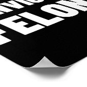 Stem niet op veroordeelde misdadigers Anti-Trump B Poster (Hoek)