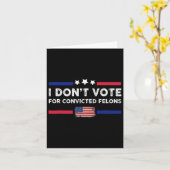 Stem niet op veroordeelde misdadigers anti-Trump Kaart (Gele Bloem)