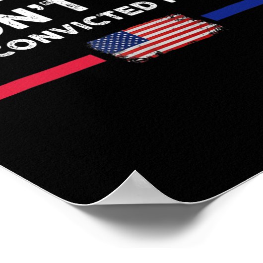 Stem niet op veroordeelde misdadigers anti-Trump Poster (Hoek)