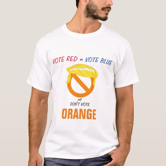 Stem niet Oranje T-shirt (Voorkant)