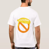Stem niet Oranje T-shirt (Achterkant)