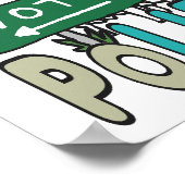 Stem niet over politiek poster (Hoek)