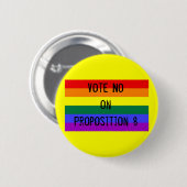 Stem NO-toets Ronde Button 5,7 Cm (Voorkant /achterkant)