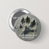 STEM OBAMA 2012 BO KEURT HET GOED! RONDE BUTTON 5,7 CM (Voorkant /achterkant)