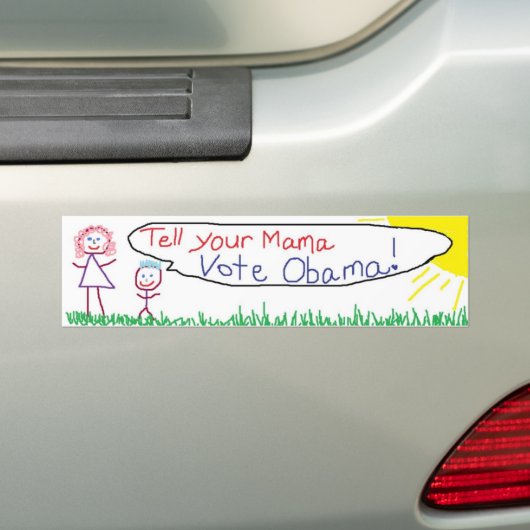 stem obama bumpersticker (Op auto)